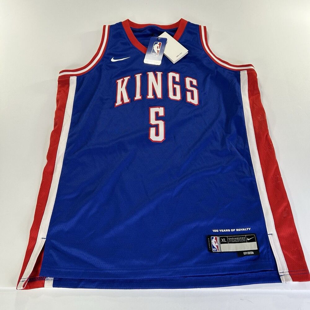 Nike Mens XL De'Aaron Fox Sacramento Kings 2023-24 City Edition Swingman Jersey
